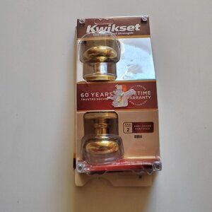 KWIKSET Signature Collection Bed & Bath Door Handle Knob Lever Brass NIB